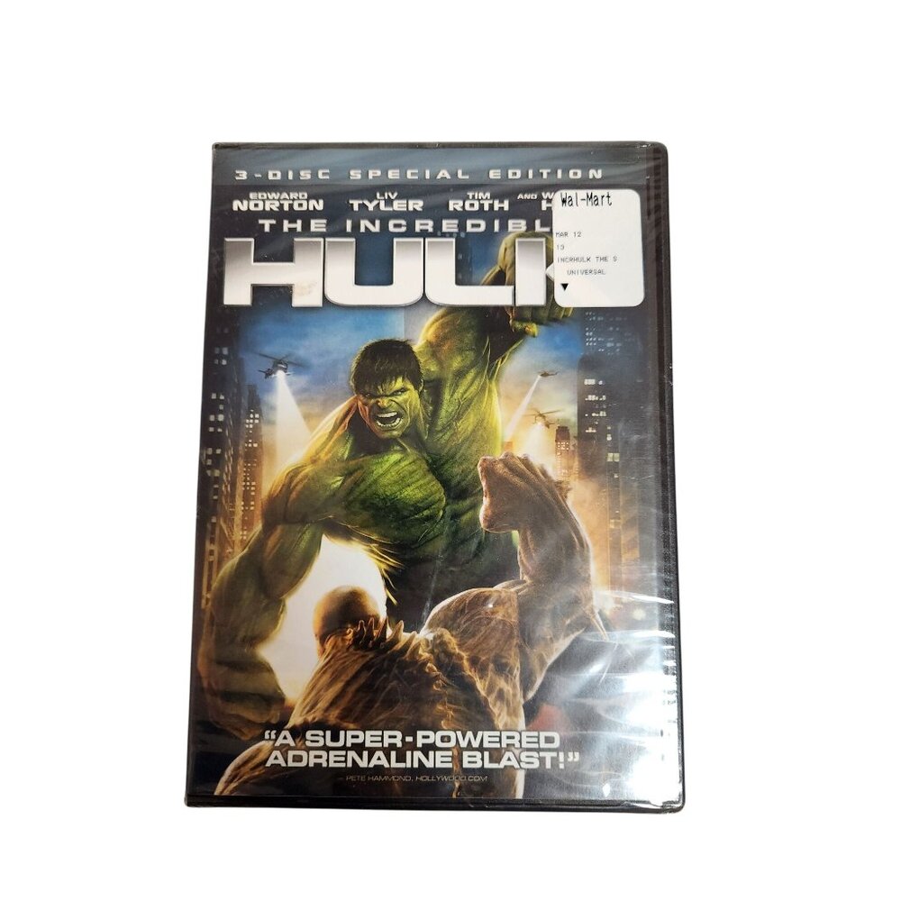 The Incredible Hulk 3-Disc Special Edition DVD Edward Norton Liv Tyler Tim Roth